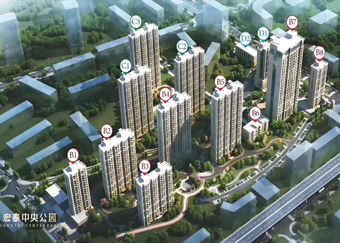 宏泰中央公园楼栋信息