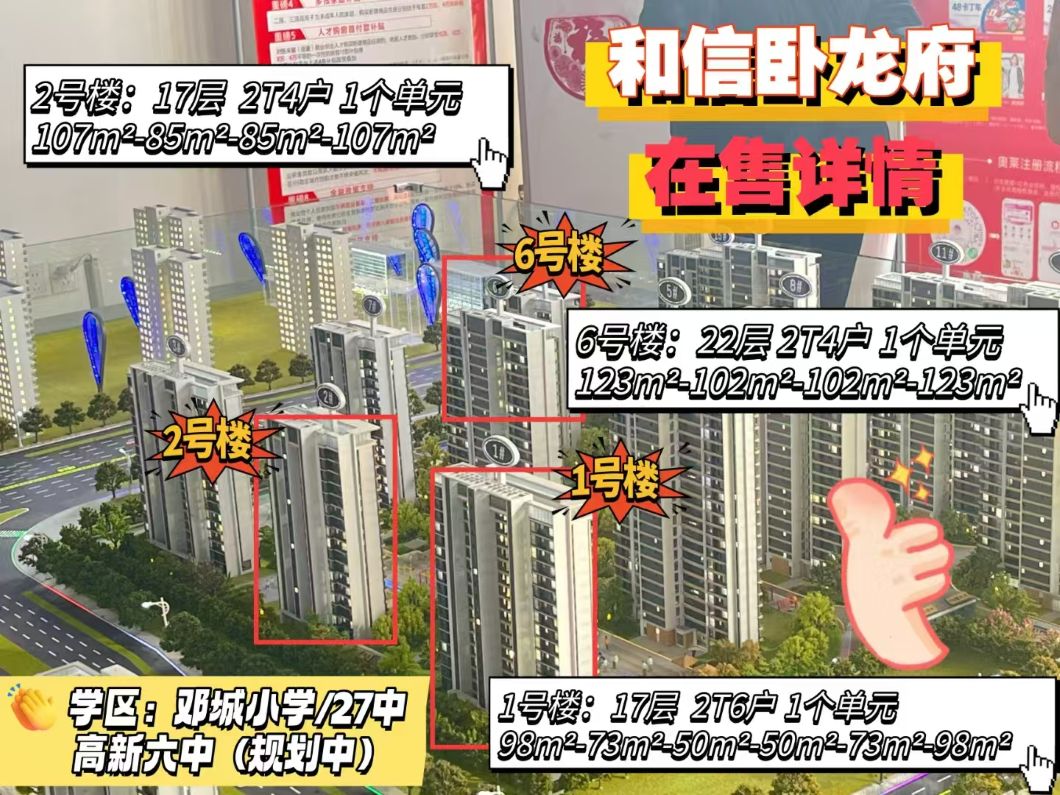 和信卧龙府楼栋信息