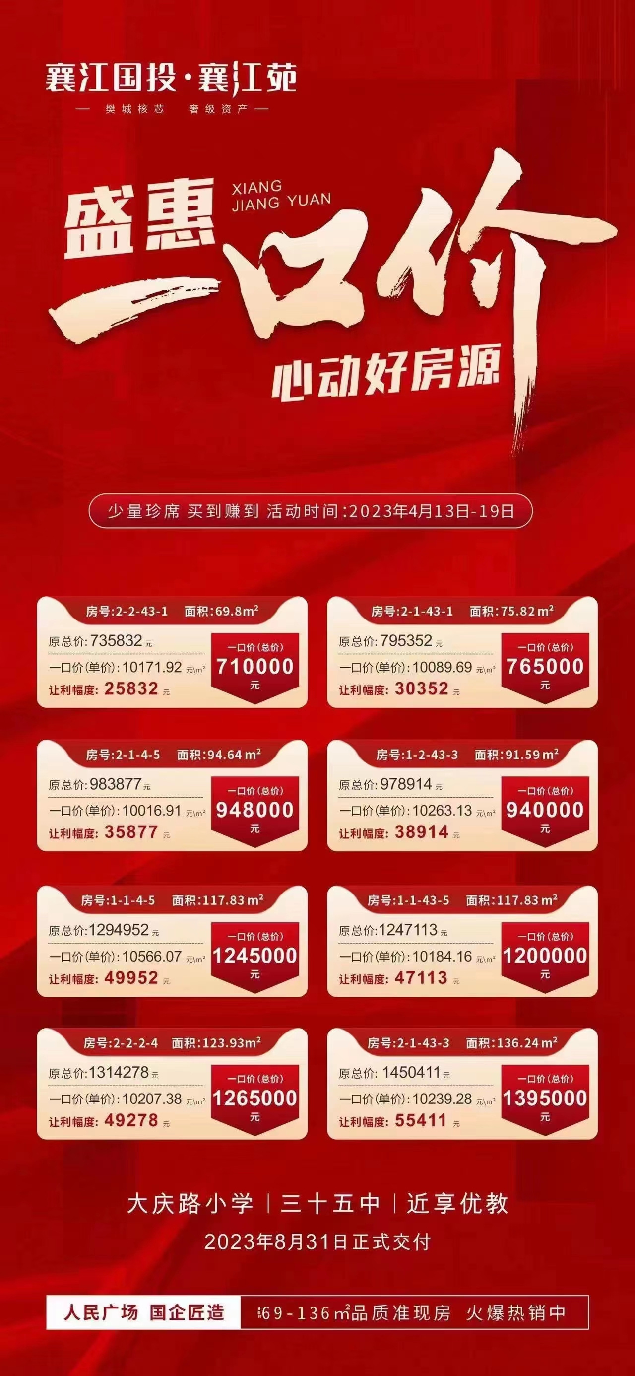 襄江国投·襄江苑 限量珍席 8套一口价特惠房重磅推出_襄阳房产资源网